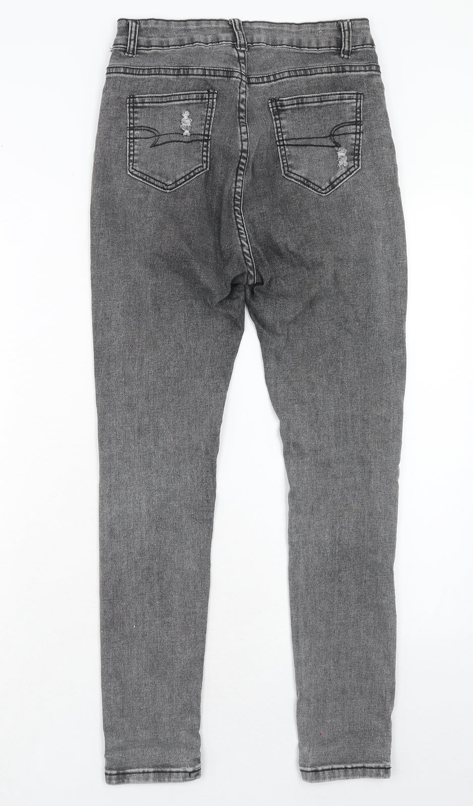 Womens UK Size 10 Denim Wise Regular Fit Skinny Grey Jeans