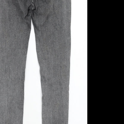 Womens UK Size 10 Denim Wise Regular Fit Skinny Grey Jeans