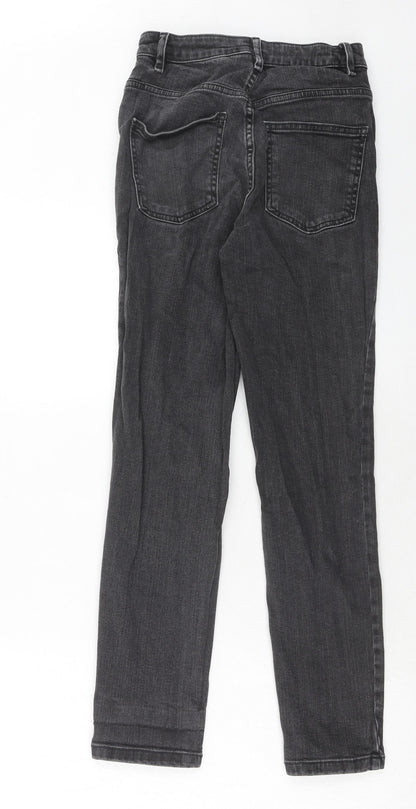 ASOS Womens Grey Cotton Skinny Jeans Size 26 in L32 in Regular Button