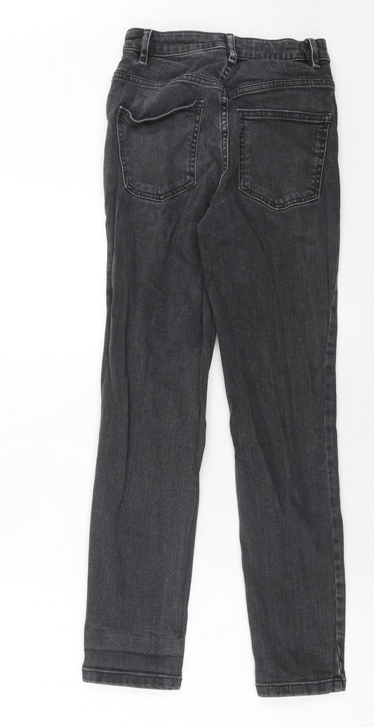 ASOS Womens Grey Cotton Skinny Jeans Size 26 in L32 in Regular Button