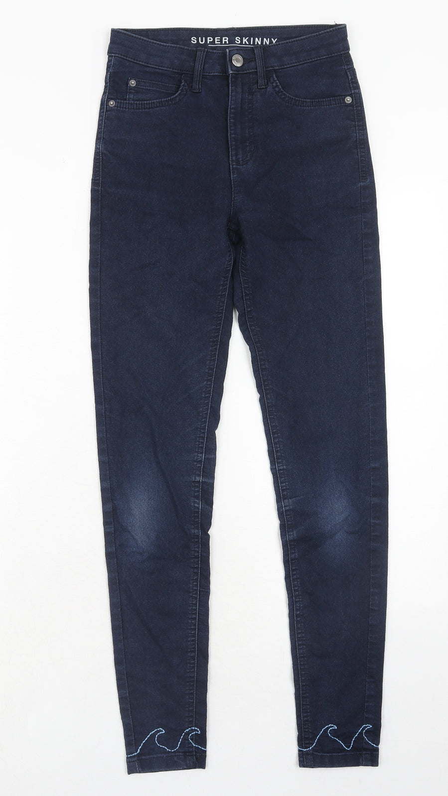 Womens UK Size 6 Marks and Spencer Regular Fit Skinny Blue Jeans
