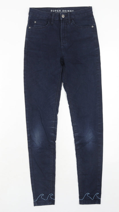 Womens UK Size 6 Marks and Spencer Regular Fit Skinny Blue Jeans