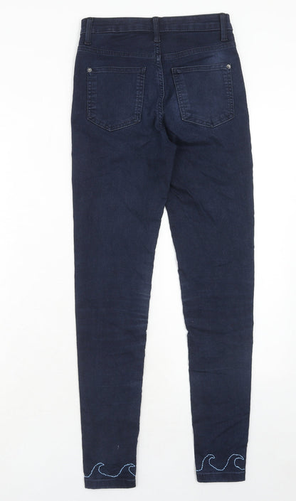 Womens UK Size 6 Marks and Spencer Regular Fit Skinny Blue Jeans