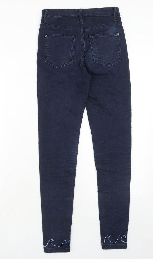 Womens UK Size 6 Marks and Spencer Regular Fit Skinny Blue Jeans