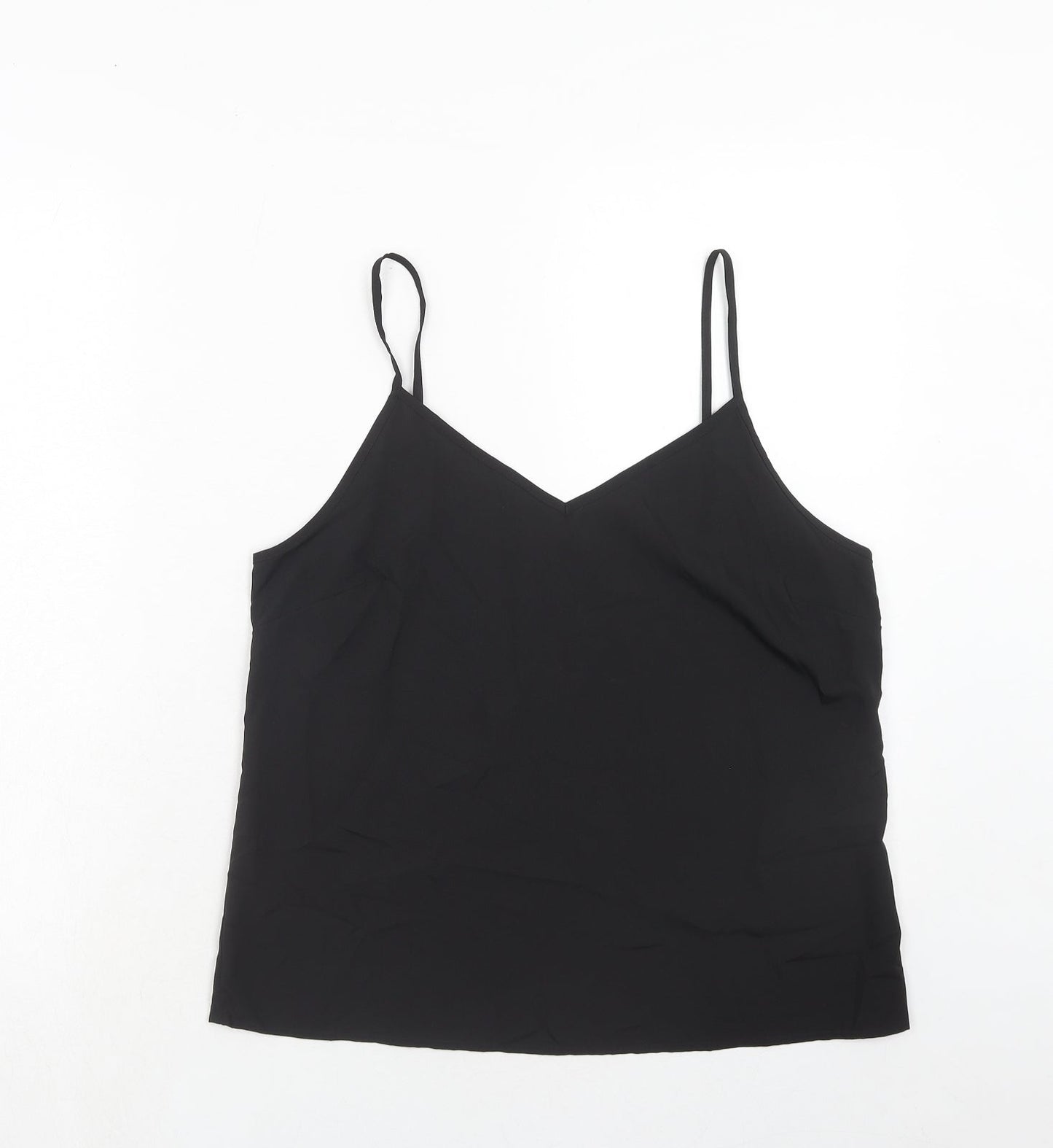 Womens UK Size 12 Marks and Spencer Black Basic Tank