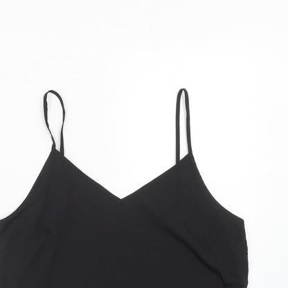 Womens UK Size 12 Marks and Spencer Black Basic Tank