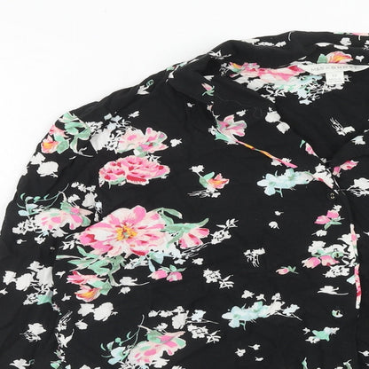 Womens UK Size 12 Marks and Spencer Black Basic Button-Up