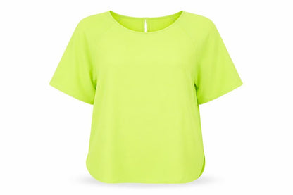 Womens UK Size 10 Marks and Spencer Green Basic T-Shirt
