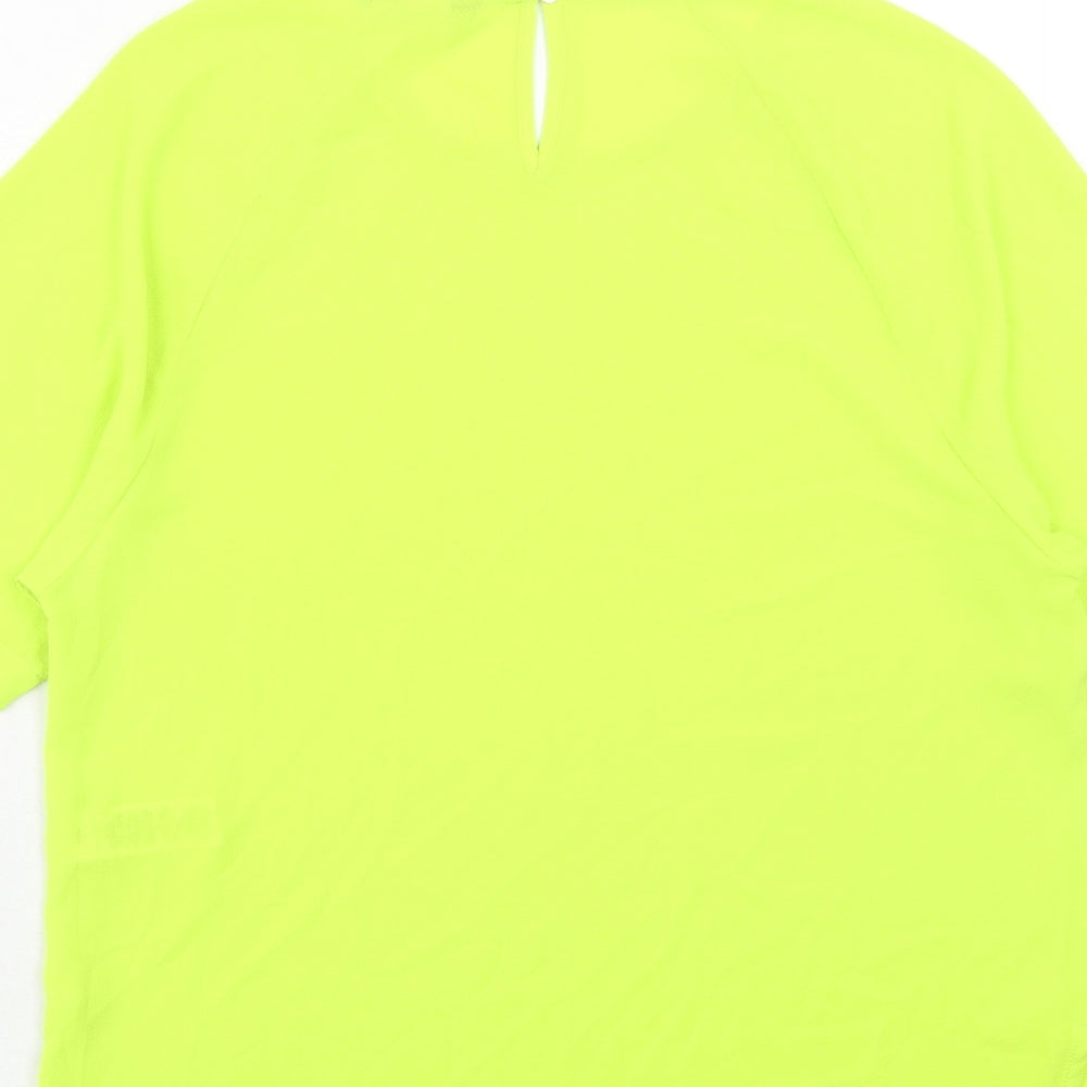 Womens UK Size 10 Marks and Spencer Green Basic T-Shirt