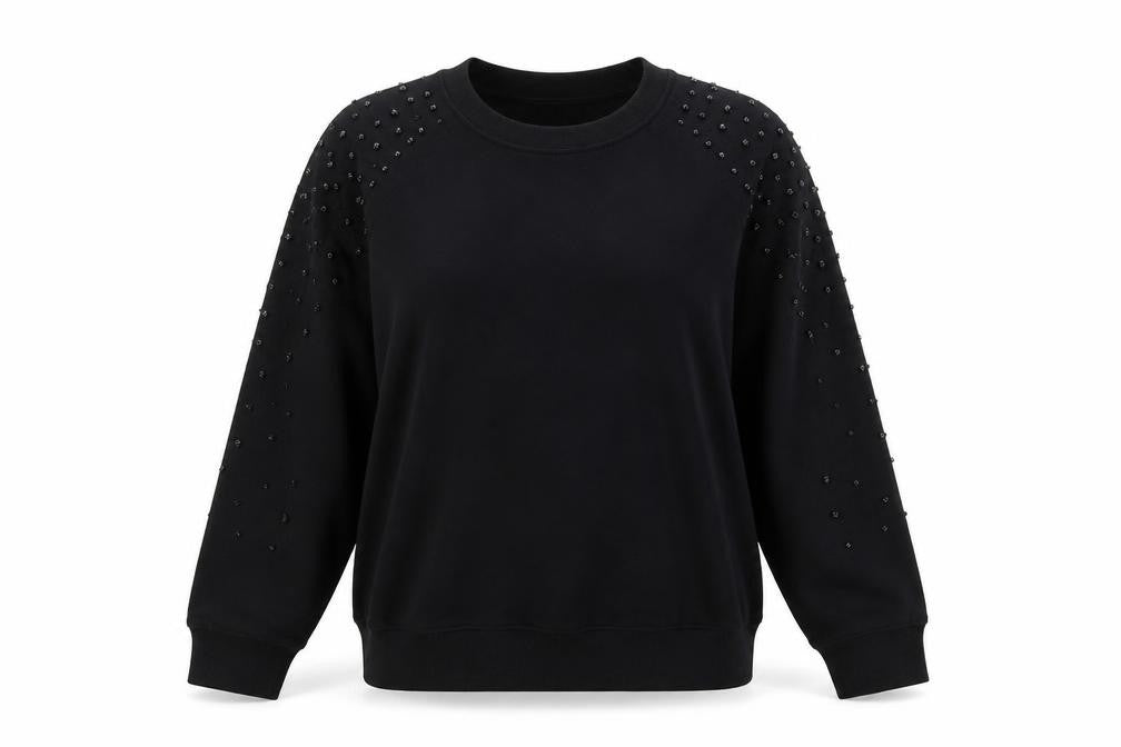 Womens UK Size M Marks and Spencer Black Pullover Sweatshirt