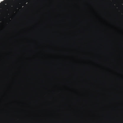 Womens UK Size M Marks and Spencer Black Pullover Sweatshirt