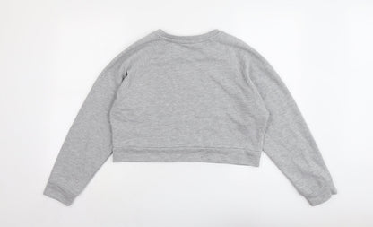 Cameo Rose Womens Grey Cotton Pullover Sweatshirt Size M Pullover