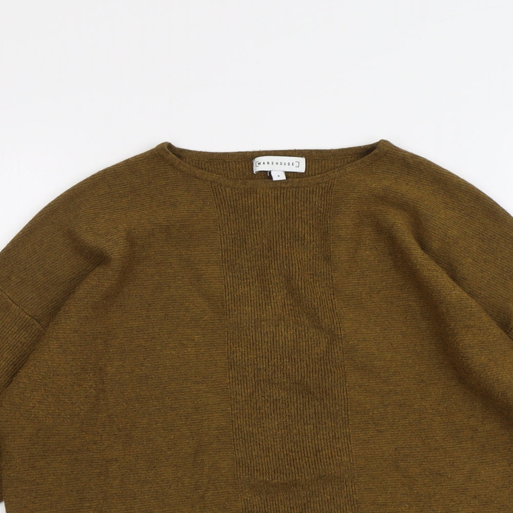 Womens UK Size 6 Warehouse Brown Pullover Jumper