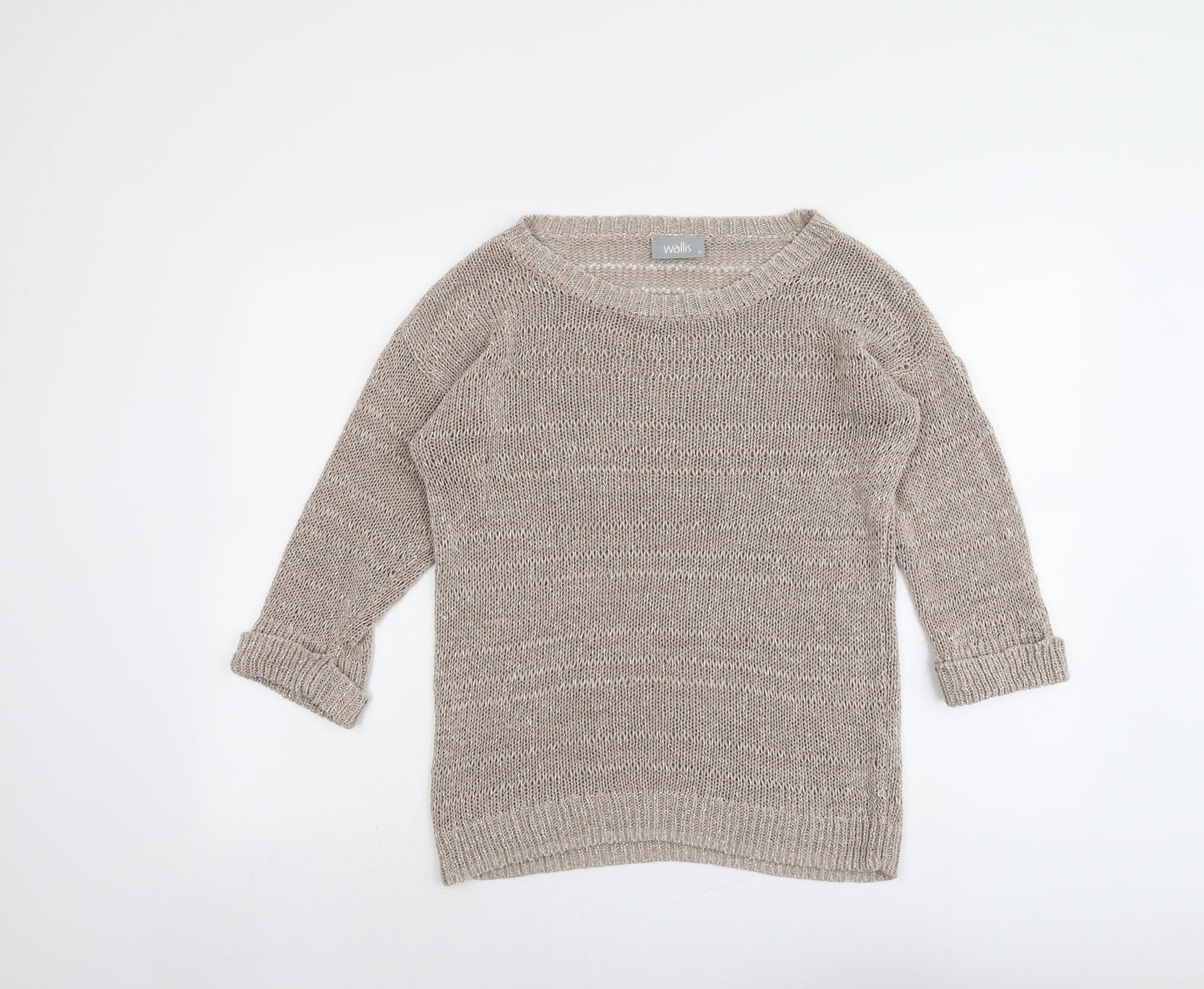 Womens UK Size M Wallis Beige Pullover Jumper
