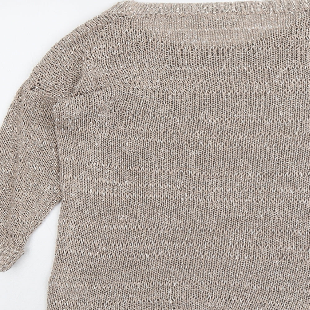Womens UK Size M Wallis Beige Pullover Jumper