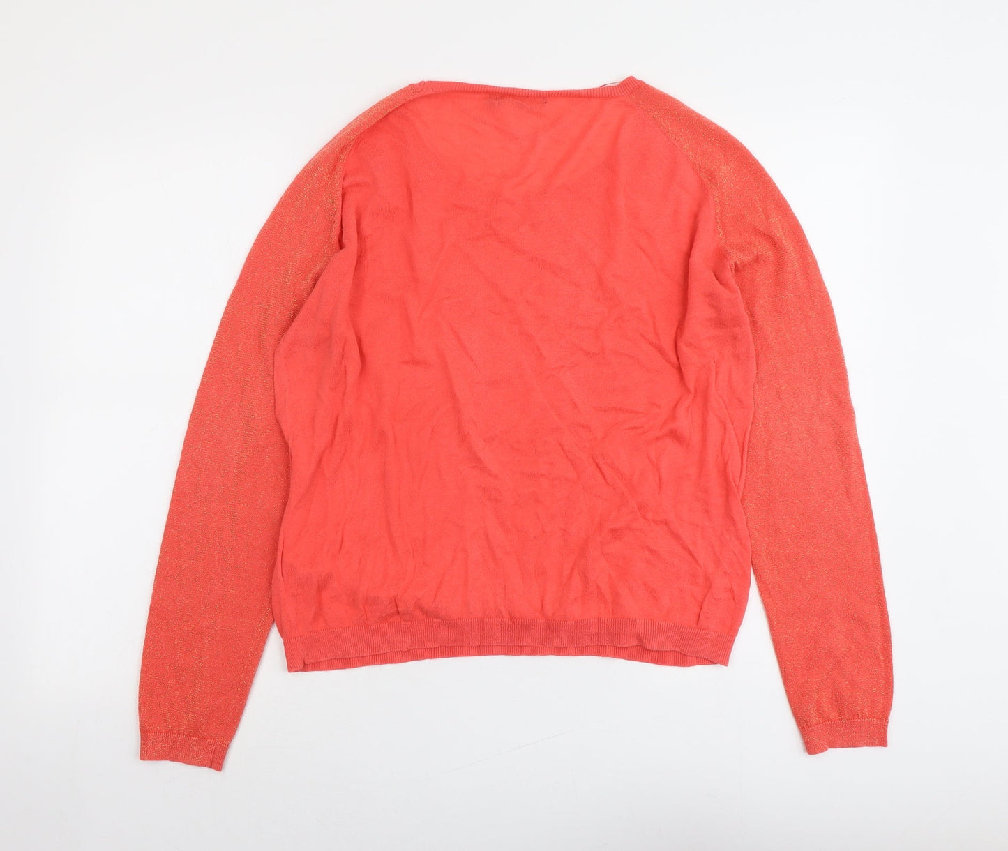 Womens UK Size 4 Monoprix Red Pullover Jumper