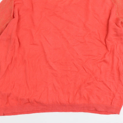 Womens UK Size 4 Monoprix Red Pullover Jumper