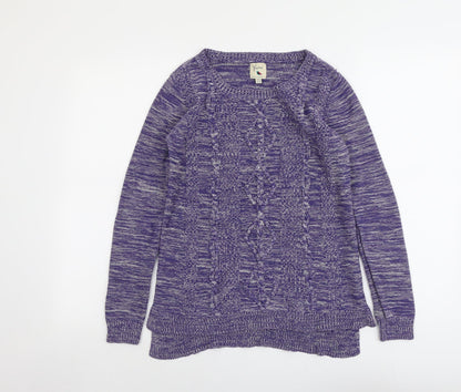 Womens UK Size 10 Yumi Purple Pullover Jumper