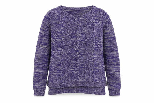 Womens UK Size 10 Yumi Purple Pullover Jumper