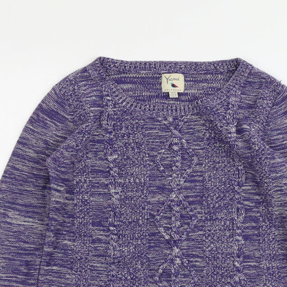 Womens UK Size 10 Yumi Purple Pullover Jumper