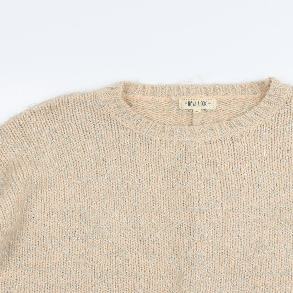 Womens UK Size M New Look Pink Pullover Jumper