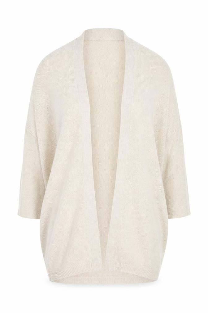 Womens UK Size XS Mango Beige Cardigan Jumper