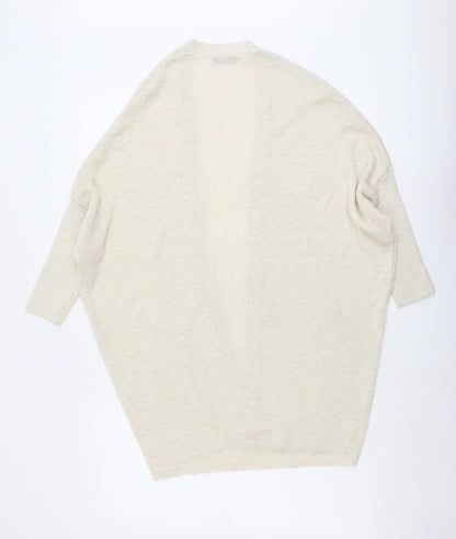 Womens UK Size XS Mango Beige Cardigan Jumper