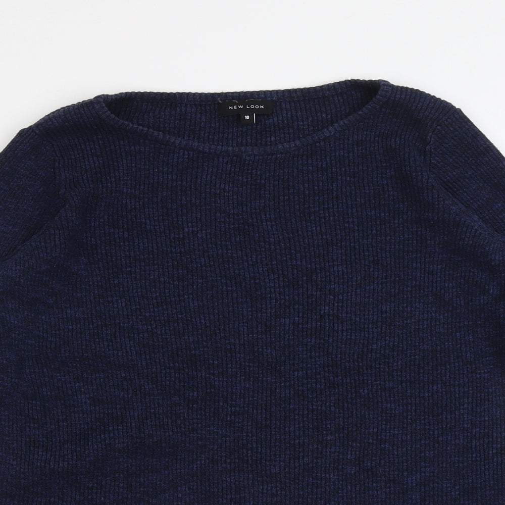 Womens UK Size 10 New Look Blue Pullover Jumper