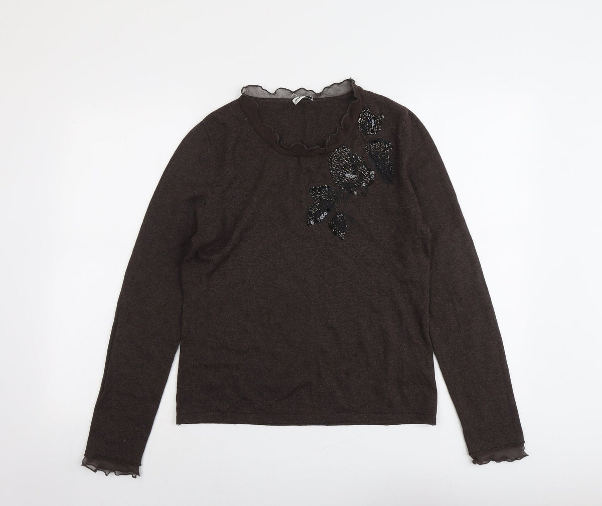 Womens UK Size 12 Gerry Weber Brown Pullover Jumper