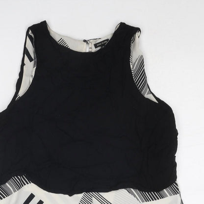 Womens UK Size 10 River Island Black Basic Tank