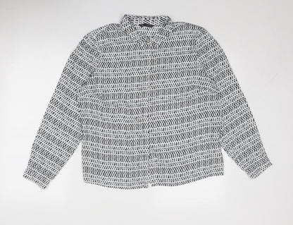 Womens UK Size 18 Marks and Spencer Grey Basic Button-Up