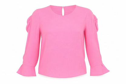 Womens UK Size 10 Warehouse Pink Basic Blouse