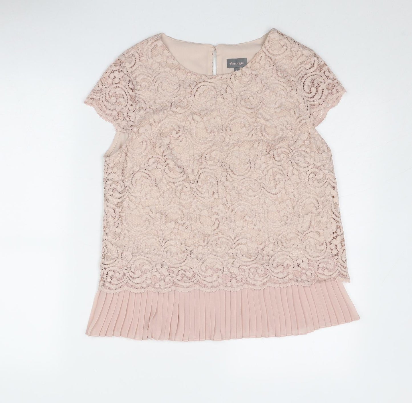 Womens UK Size 10 Phase Eight Pink Basic Blouse