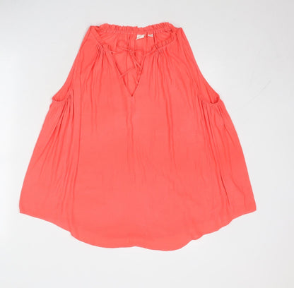 Womens UK Size M Gap Pink Basic Blouse