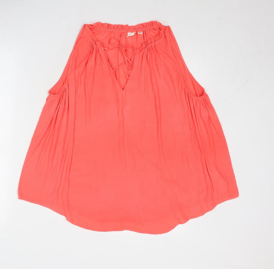Womens UK Size M Gap Pink Basic Blouse