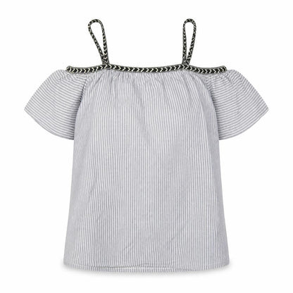 Womens UK Size M Pull&Bear Blue Basic Blouse