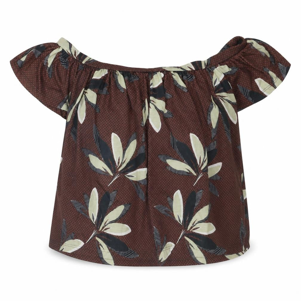 Womens UK Size 10 River Island Brown Basic Blouse