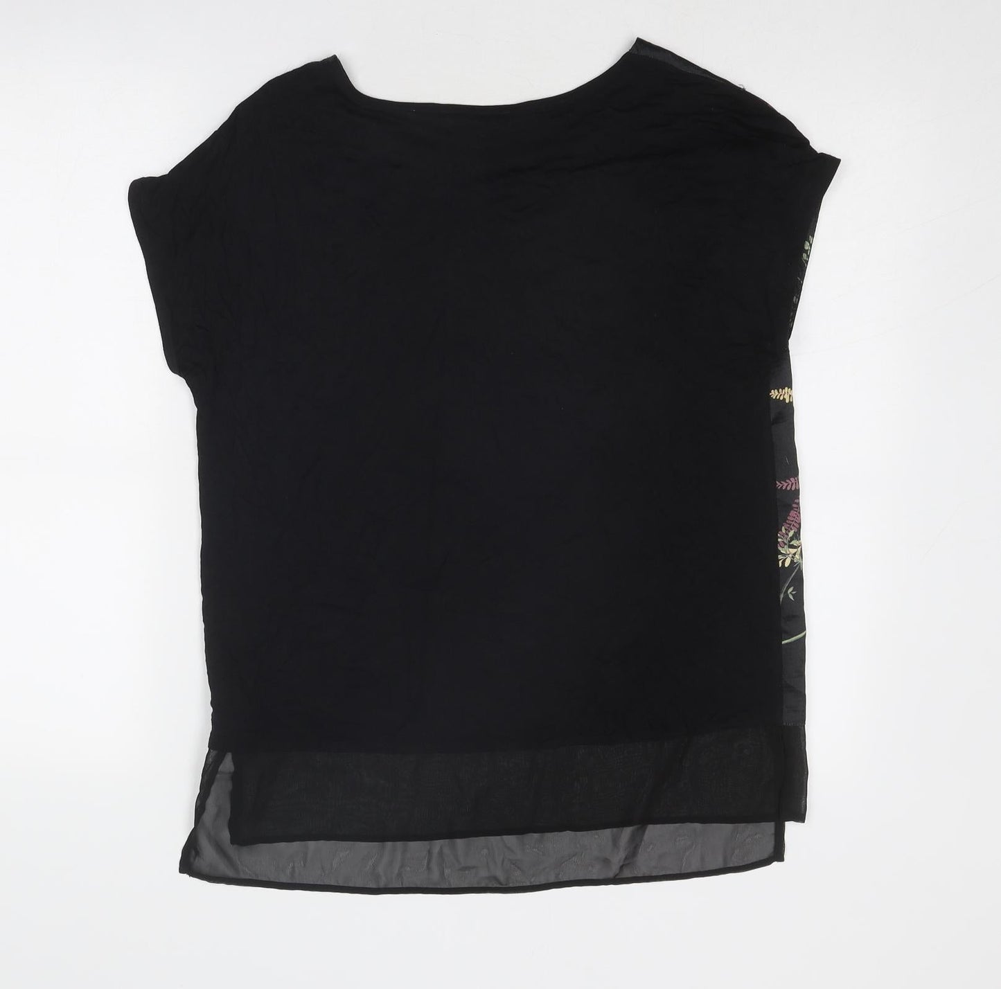 Womens UK Size 10 Per Una Black Basic Blouse
