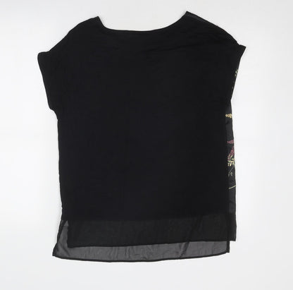 Womens UK Size 10 Per Una Black Basic Blouse