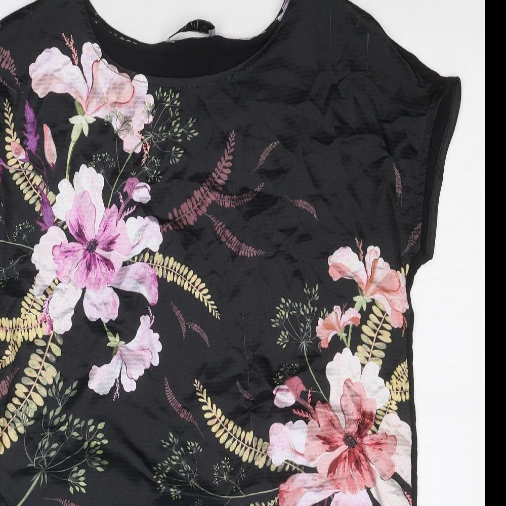 Womens UK Size 10 Per Una Black Basic Blouse
