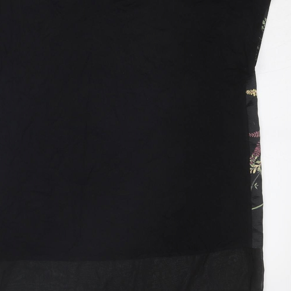 Womens UK Size 10 Per Una Black Basic Blouse