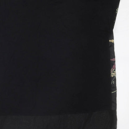 Womens UK Size 10 Per Una Black Basic Blouse