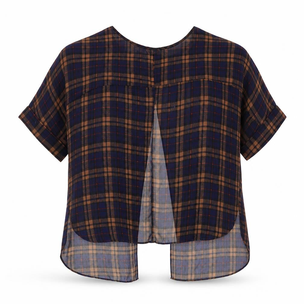Womens UK Size 6 Topshop Blue Basic Blouse