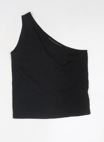Womens UK Size 12 River Island Black Basic Tank
