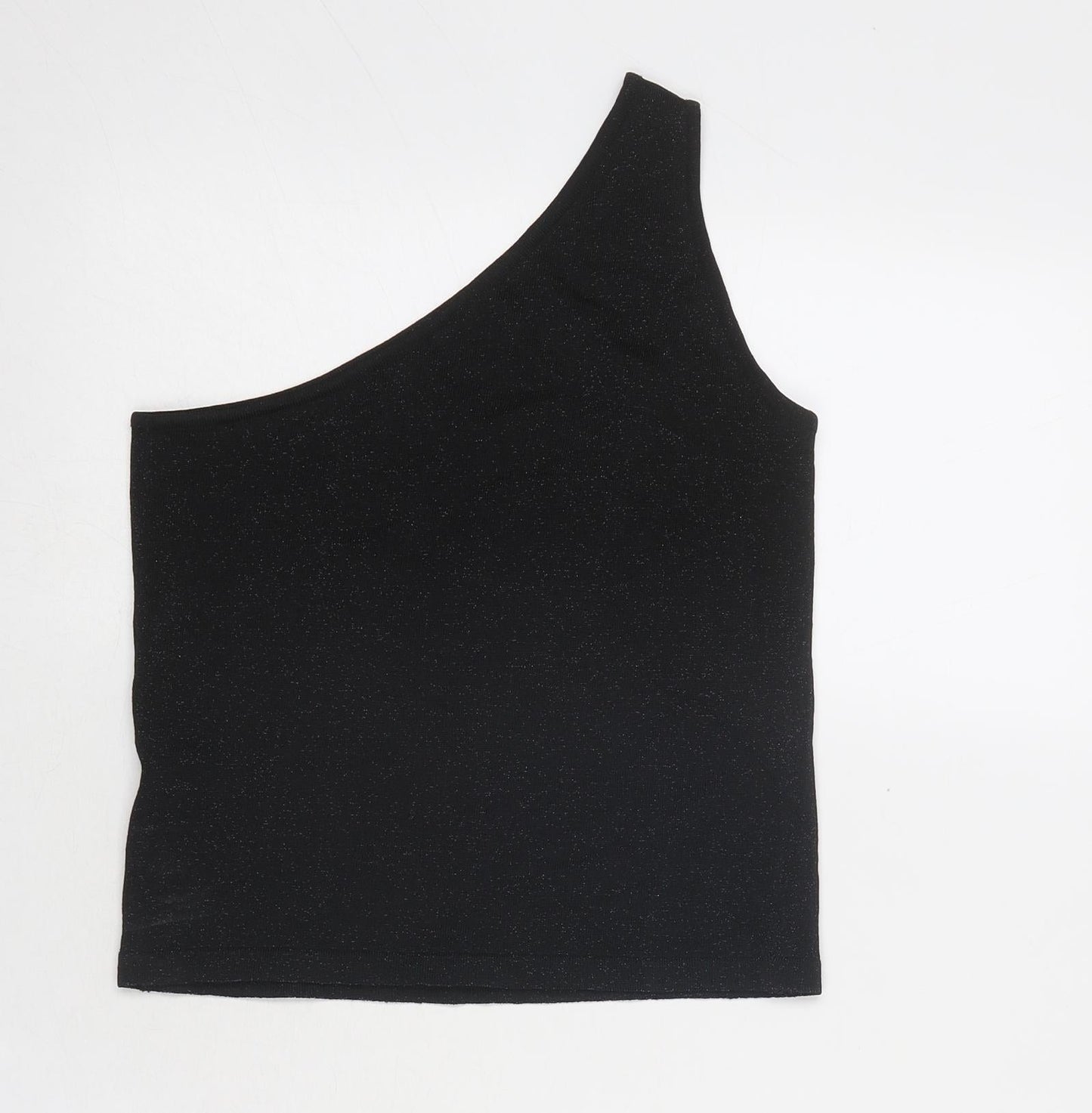 Womens UK Size 12 River Island Black Basic Tank