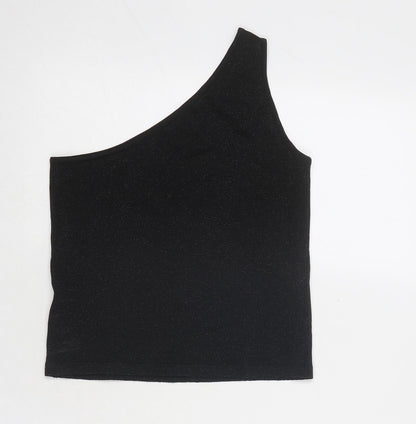 Womens UK Size 12 River Island Black Basic Tank