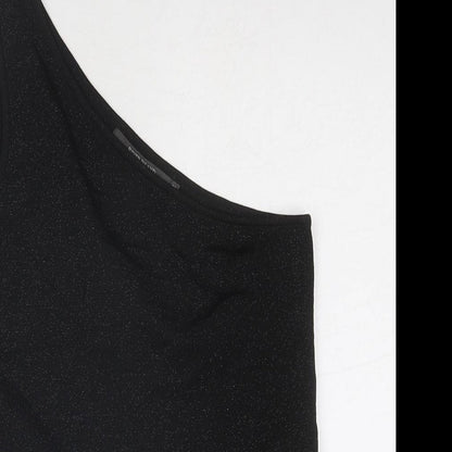 Womens UK Size 12 River Island Black Basic Tank