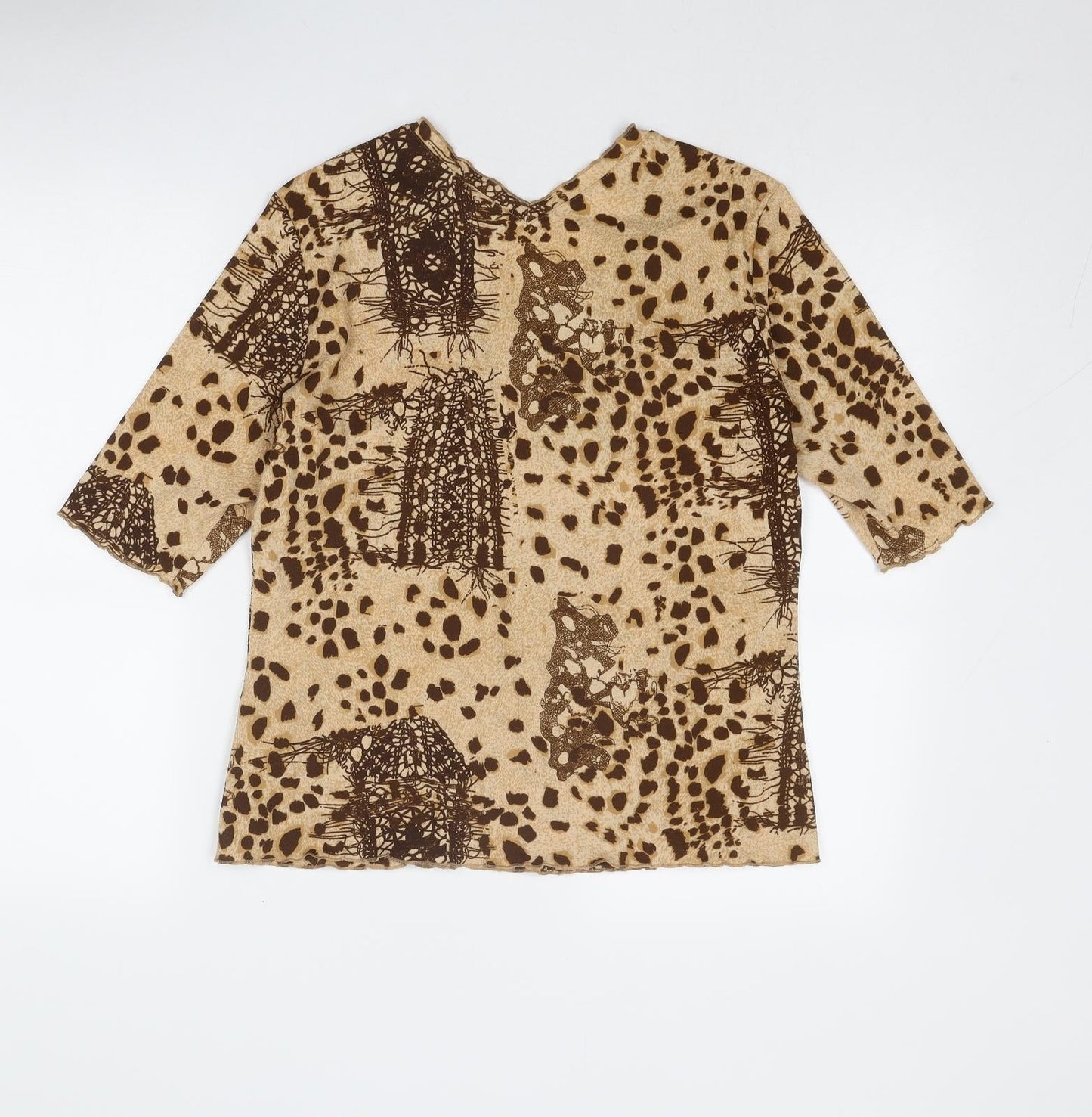 Womens UK Size 16 Gerry Weber Brown Basic T-Shirt