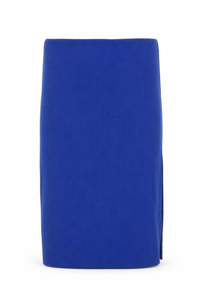 Stradivarius Womens Blue Viscose Bandage Skirt Size M