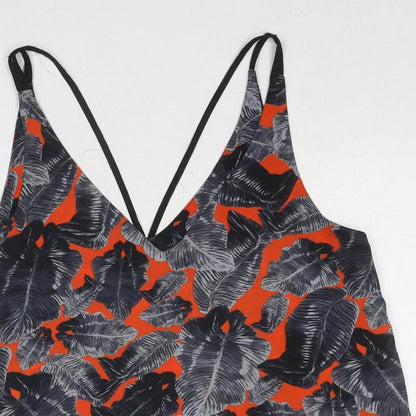 Womens UK Size 10 Topshop Grey Basic Tank